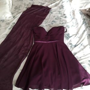 Plum/ Purple/ Eggplant Short Dress